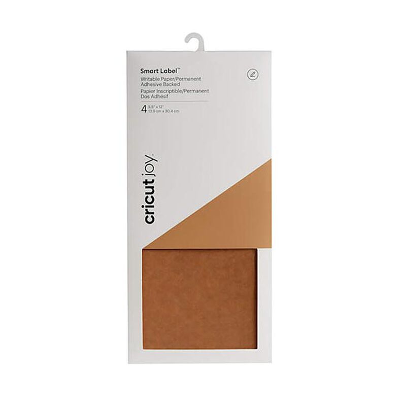 Papier à écrire Cricut Smart Label, pack de 4 [13,9 x 30,4 cm] | Cricut – marron,  image number 1