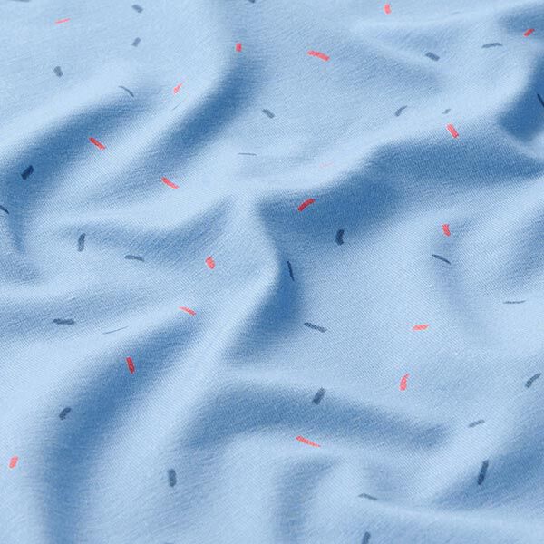 Jersey coton Crumble | PETIT CITRON – bleu clair,  image number 2