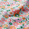 Tissu en coton Cretonne Fleurs multicolores – blanc/orange clair,  thumbnail number 2