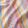 Tissu pour nappe Collage avec rayures – écru/moutarde,  thumbnail number 3