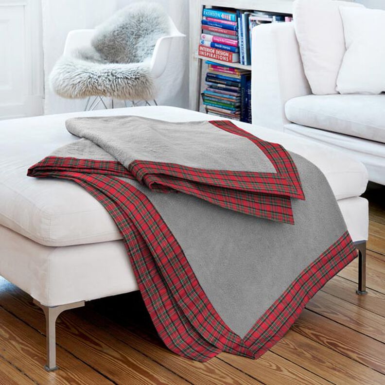 Flanelle coton Carreau écossais Glenside – rouge,  image number 4