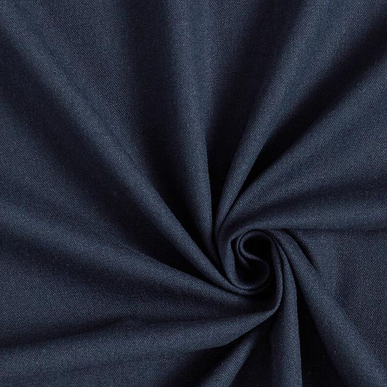 Mélange viscose lin Uni – bleu marine, image number 1