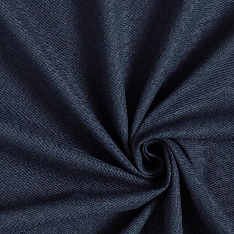 Mélange viscose lin Uni – bleu marine,  image number 1