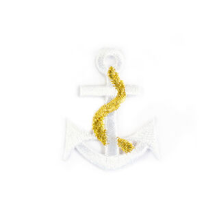 Application  Ancre [ 4 x 3,2 cm ] – blanc/or, 