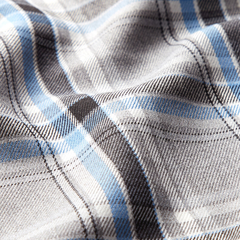 Stretch pour pantalon Tartan – gris/noir,  image number 2