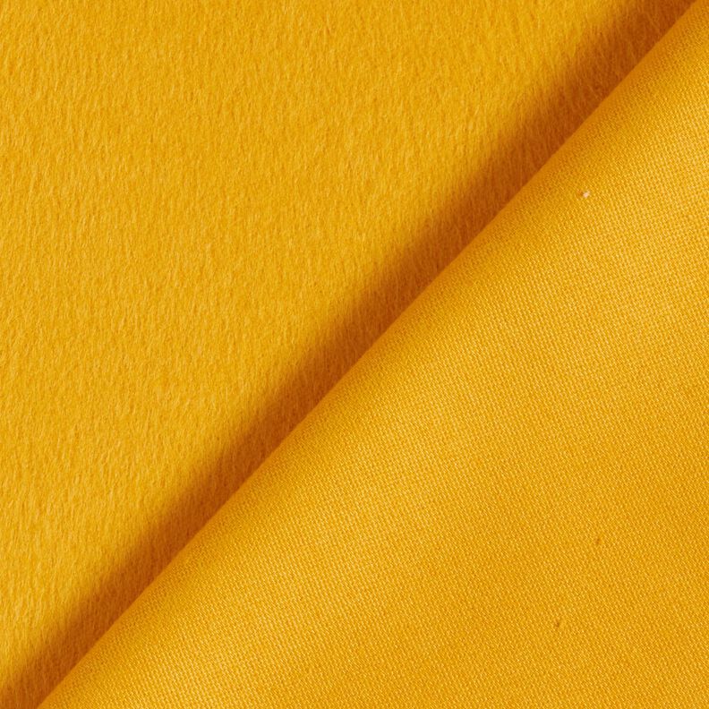 Tissu pour manteau rugueux – jaune curry, image number 3