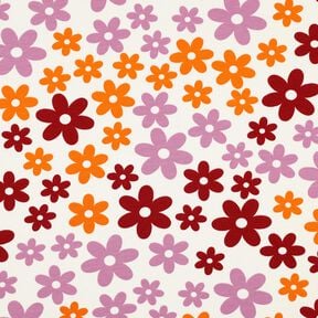 Sweat douillet Fleurs colorées | Poppy Fabrics – écru, 