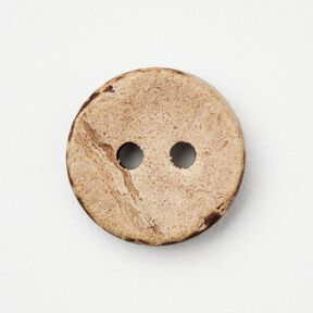 Bouton en noix de coco [Ø 13 mm] – beige/marron foncé, 