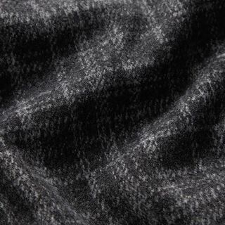Tissu pour manteau carreaux flous – anthracite, 