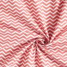 Tissu en coton Cretonne Zigzag – terre cuite/blanc,  thumbnail number 4