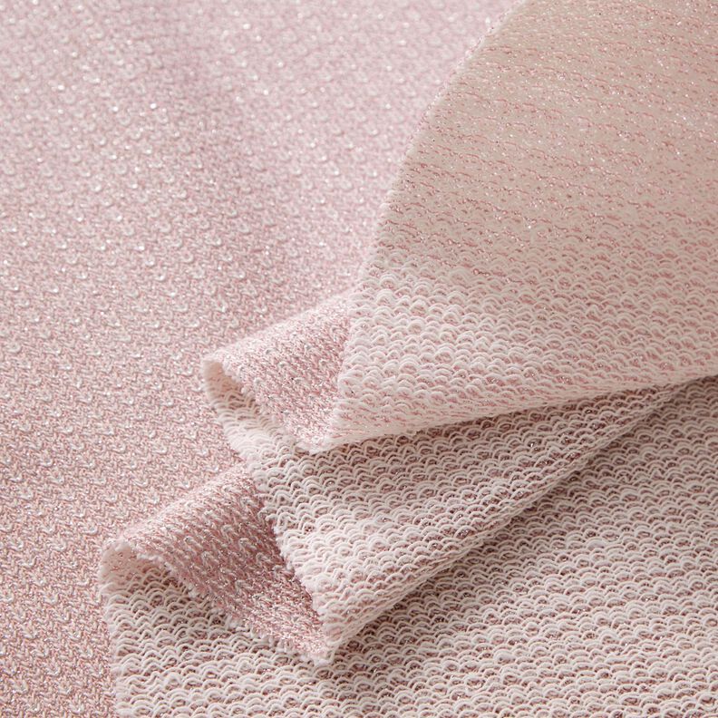 French Terry Paillettes – vieux rose,  image number 3