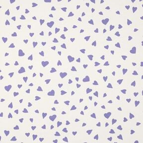 Sweat d’été Cœurs | Poppy Fabrics – ivoire/mauve, 