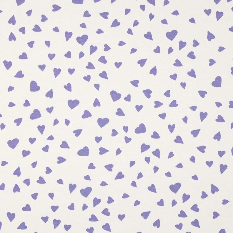 Sweat d’été Cœurs | Poppy Fabrics – ivoire/mauve, image number 1