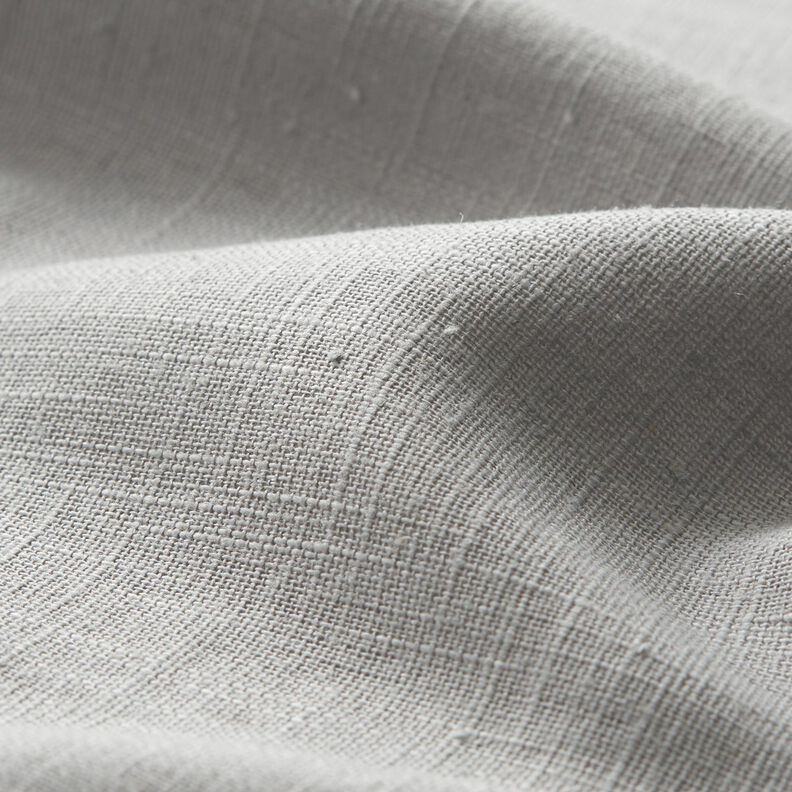 Tissu de lin en ramie mélangée medium – argent,  image number 2