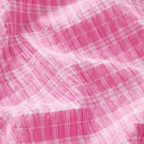 Seersucker Rayures mixtes – rose/blanc, 