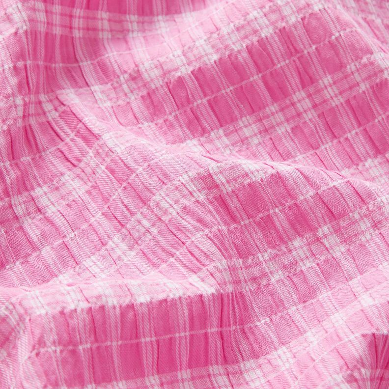Seersucker Rayures mixtes – rose/blanc, image number 2