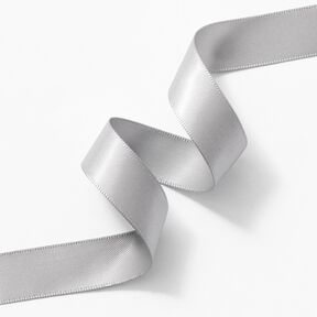 Ruban de satin [15 mm] – gris clair, 