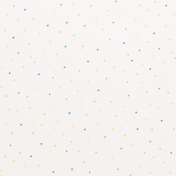 Jersey coton petites étoiles | PETIT CITRON – écru, image number 1