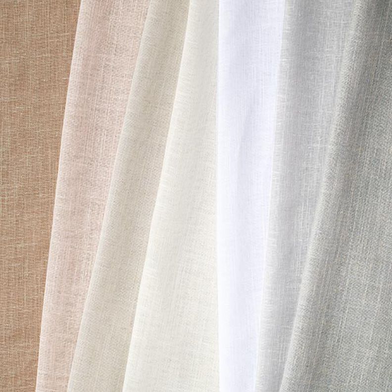 Tissu rideau voile aspect lin 300 cm – dune,  image number 4