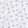Tissu double gaze de coton Coquelicots peints – blanc/noir,  thumbnail number 1