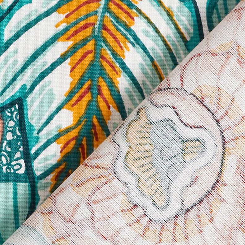 Tissu en coton Cretonne Mer de fleurs – carmin/blanc,  image number 4
