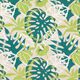 Tissu de décoration Canvas Feuilles de palmier – beige clair/vert genévrier,  thumbnail number 1