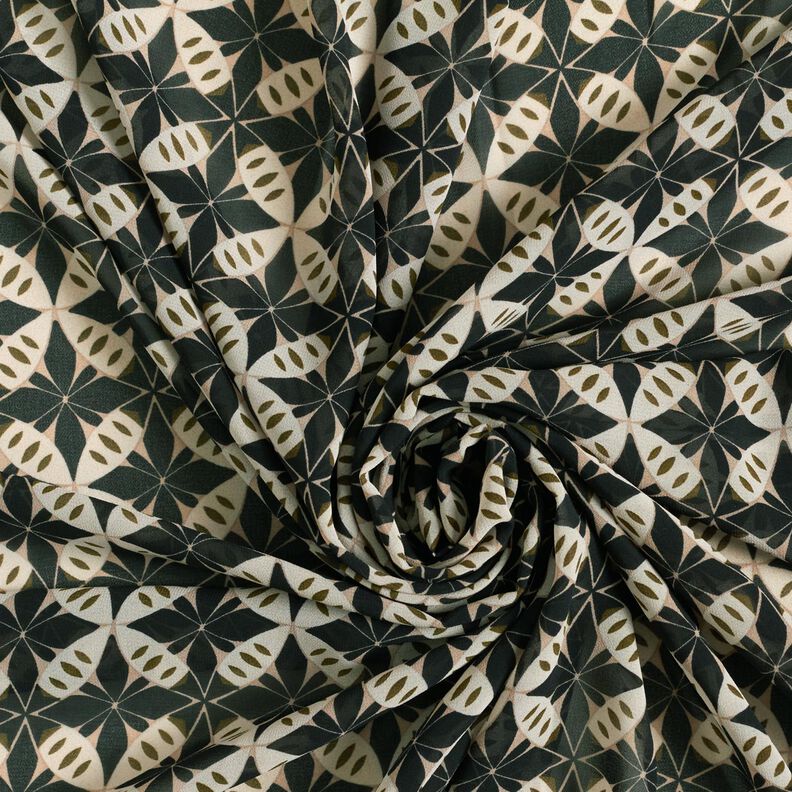 Chiffon cercles et losanges – noir/écru,  image number 3