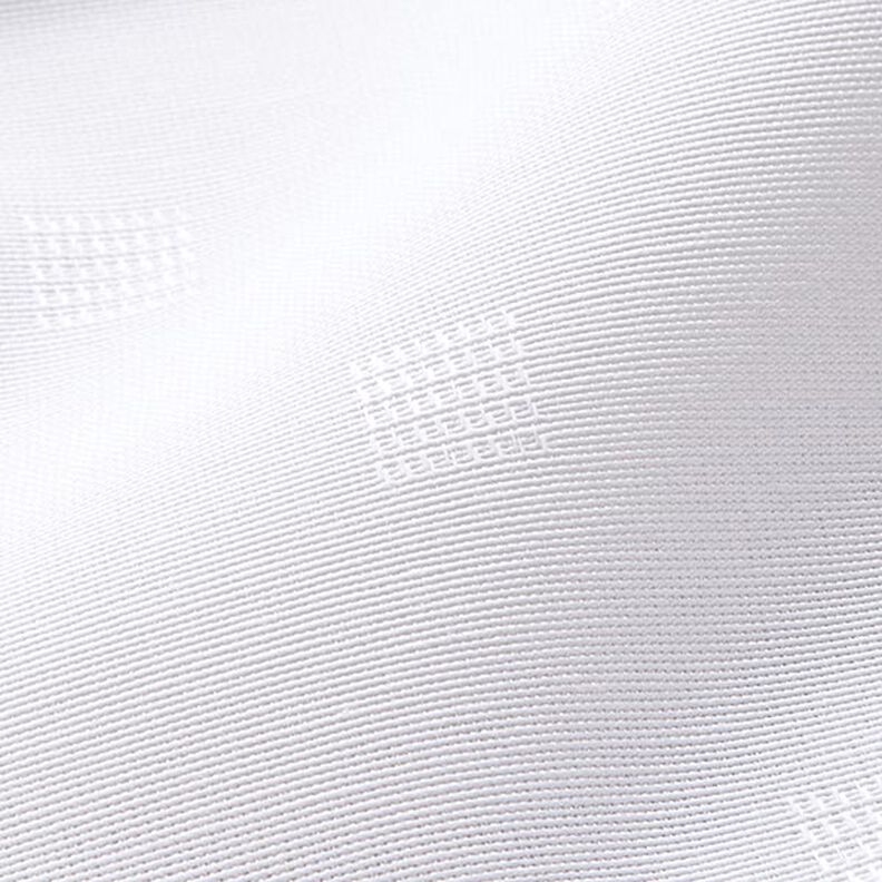 Tissu de décoration damas dés recyclé – blanc,  image number 2
