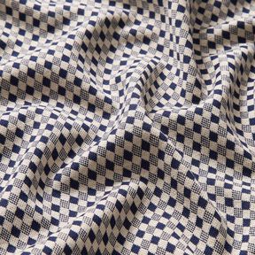Jersey romanite Mini losanges – beige clair/bleu marine, 