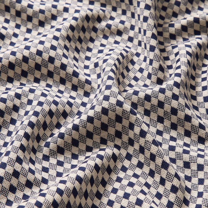 Jersey romanite Mini losanges – beige clair/bleu marine,  image number 2
