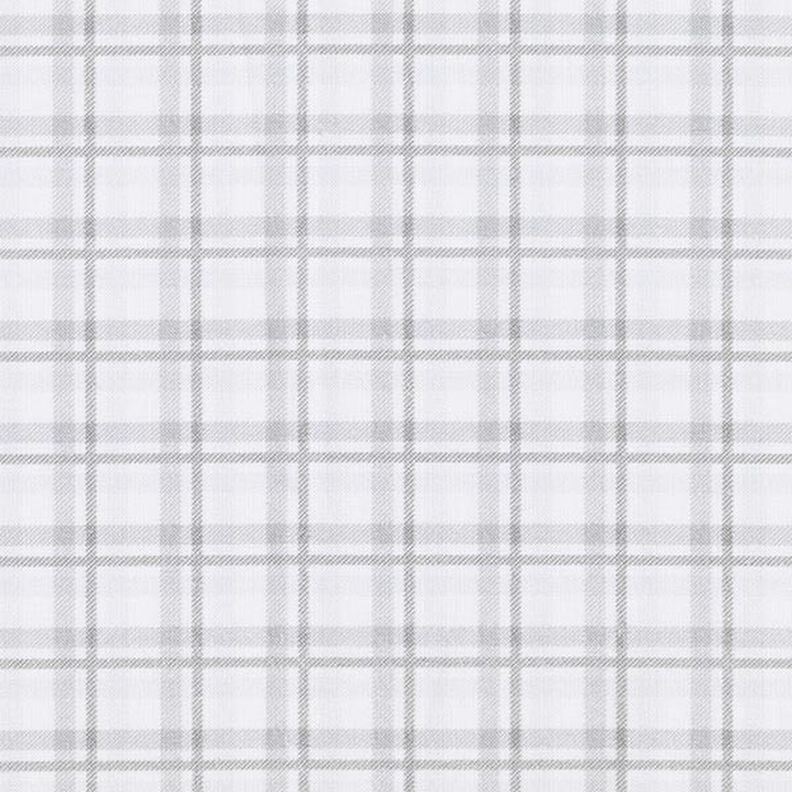 Popeline de coton Double carreaux – blanc/argent,  image number 1