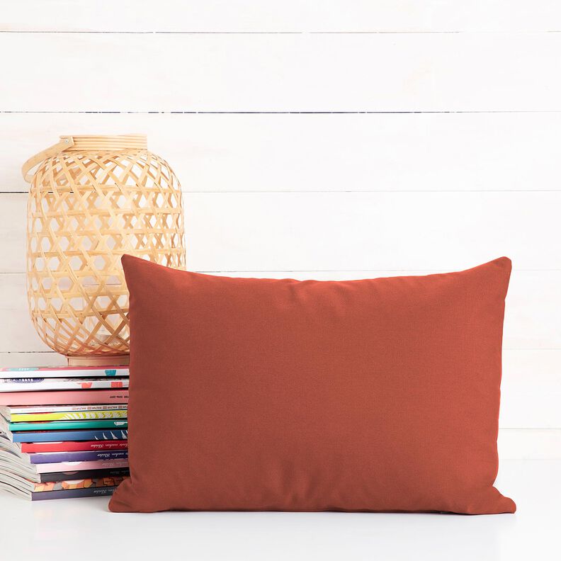 Tissu en coton Cretonne Uni – terre cuite, image number 9
