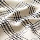 Tissu chemise en mélange lin-viscose à carreaux – nature/noir, 