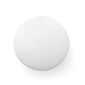 Bouton recouvert, Tissu croisé coton stretch – blanc, 