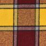 Tissu pour manteau tissu gratté à carreaux – rouge bordeaux/jaune curry,  thumbnail number 5