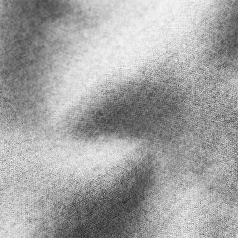 Tissu en polyester recyclé pour manteau chiné – gris clair,  image number 2