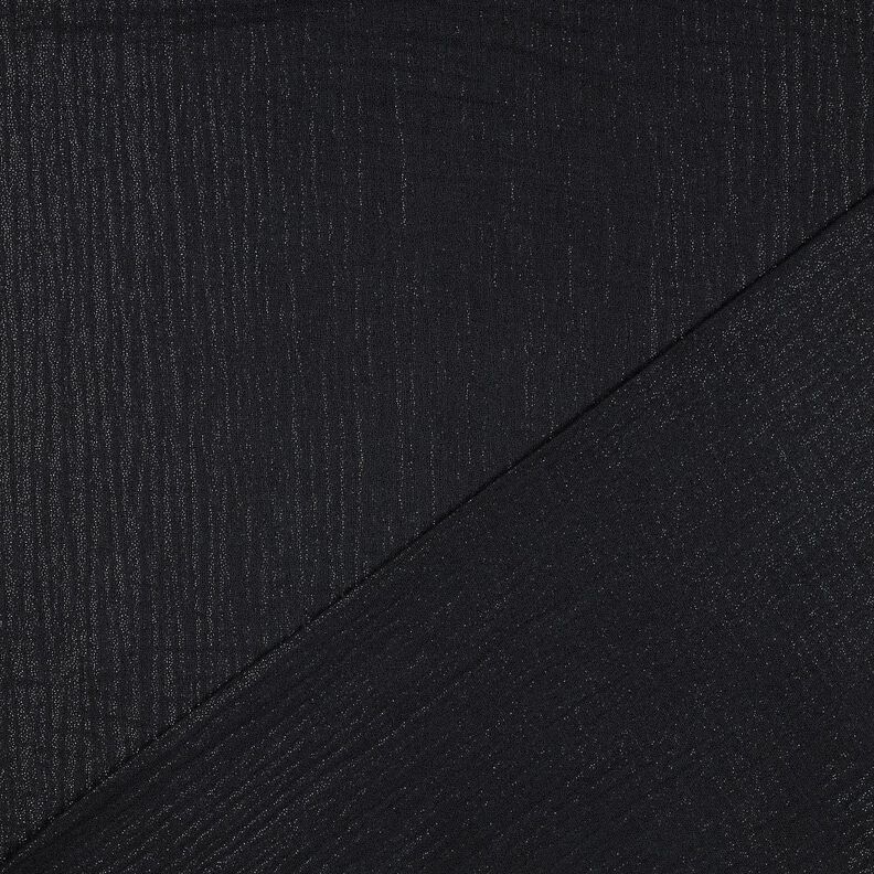 Tissu double gaze de coton fins points scintillants | Poppy Fabrics – noir,  image number 3