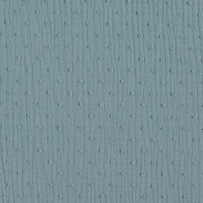 Tissu double gaze de coton dobby – bleu acier, 