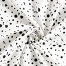 Tissu gaze de coton points irréguliers, lisses – ivoire/noir,  thumbnail number 4