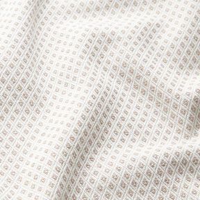 Tissu de décoration Jacquard Petits losanges – beige foncé, 