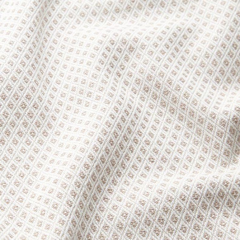 Tissu de décoration Jacquard Petits losanges – beige foncé,  image number 2