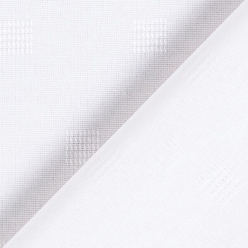 Tissu de décoration damas dés recyclé – blanc,  image number 3