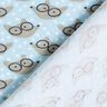 Jersey coton Renard à lunettes – bleu bébé,  thumbnail number 4