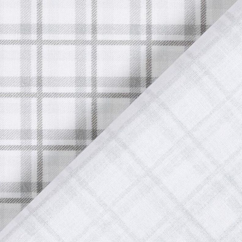 Popeline de coton Double carreaux – blanc/argent,  image number 4