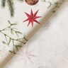 Tissu de décoration Jacquard Lurex branches de sapin – nature/or,  thumbnail number 4