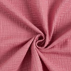 Tissu double gaze de coton fins points scintillants| by Poppy – vieux rose, 