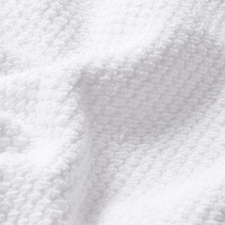 Tissu éponge Structure – blanc, 