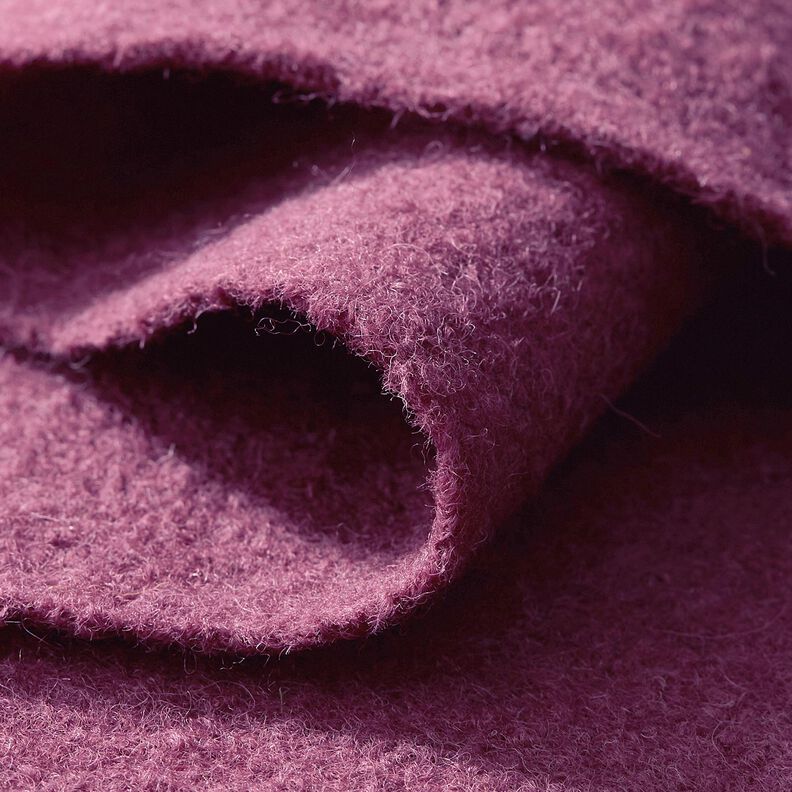 Loden de laine foulé – mauve,  image number 4