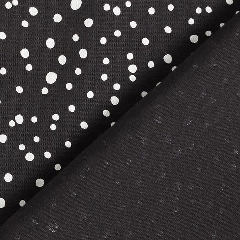 Jersey de coton Pois irréguliers – noir, image number 4