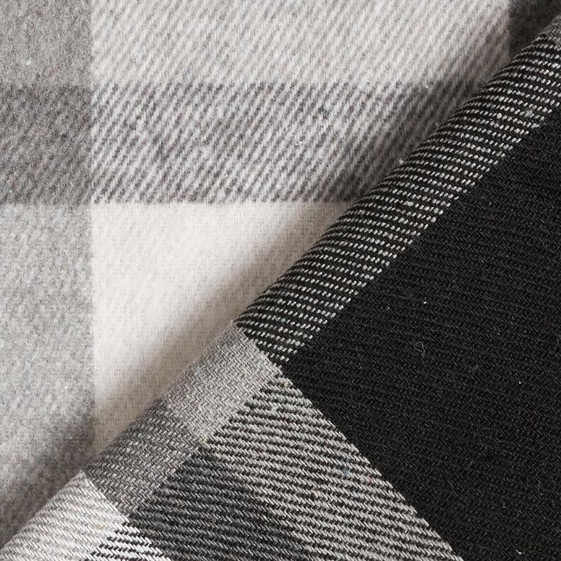 Flanelle pour manteau à carreaux | Katia Fabrics – gris brume/argent ancien,  image number 4